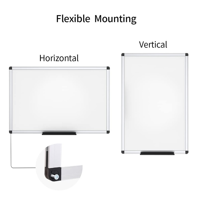 VIZ-PRO Dry Erase Board/Magnetic White Board, 48 X 32 Inches,