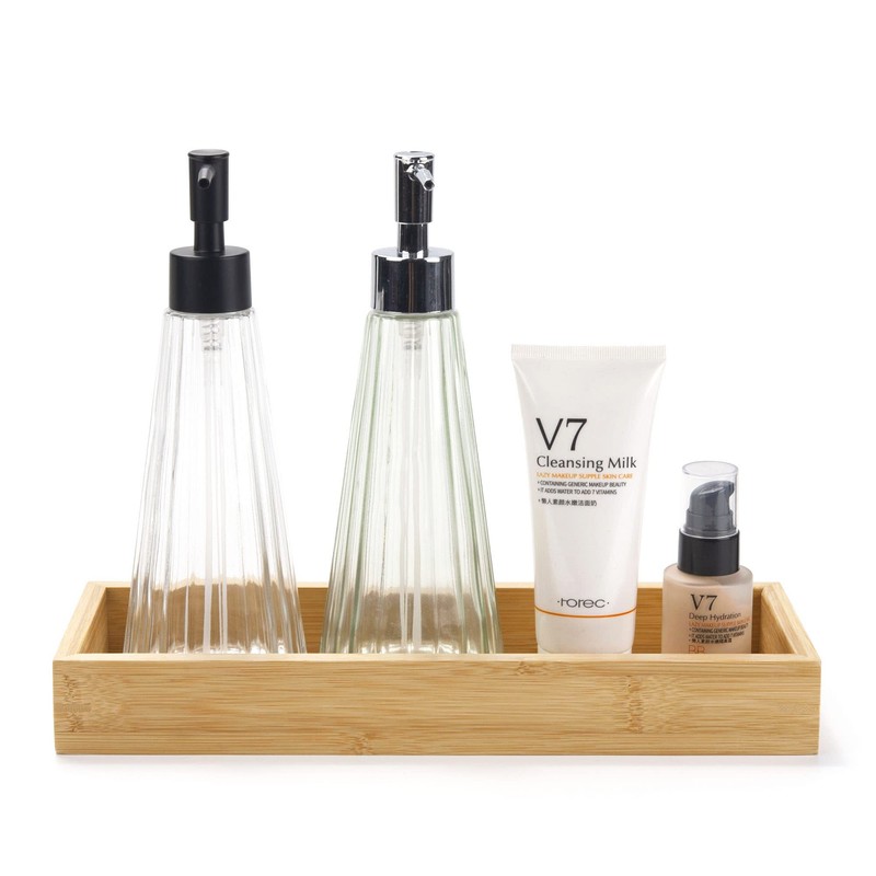 Bamboo Bathroom Tray, Bathroom Vanity Tray, Bathroom Trays for Counter,