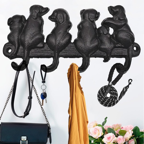 Hallocool Cast Iron Key Holder for Wall Key Hooks Rack