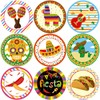 Fiesta Party Stickers Cinco De Mayo Festival Mexican Decorations 200Pcs