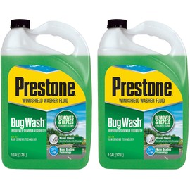 Prestone Prestone AS657 Bug Wash Windshield Washer Fluid, 1 Gallon (Pack of 2)