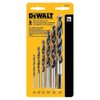 DEWALT Drill Bit Set, Brad Point, 6-Piece (DW1720) , Black