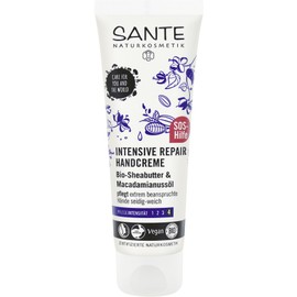 SANTE Naturkosmetik Intensive Repair Hand Cream, Nourishes Extremely Stressed Hands, Natural Hand Care, Vegan, 4 x 75 ml Multipack
