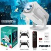 HCS350 Pro Projector and game,Retro 4K Smart Game Projector 1280*1080P