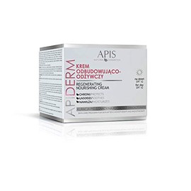 APIS APIDERM Restorative Face Cream SPF 10 for the Day with Extract of Tara Tree, Oats, Linen, Aloe, with Vitamin A and E, D-Panthenol and Allantoin, Nutrition, Relief and Regeneration, 50 ml