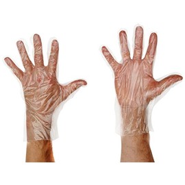 Stalwart U601 Disposable Gloves, Clear (Pack of 100)