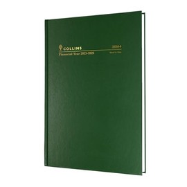 Collins 2025-2026 Financial Year Diary - A6 Week to View Planner - Green