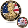 Veterans Challenge Coin with Clear Protective Case – Proud of