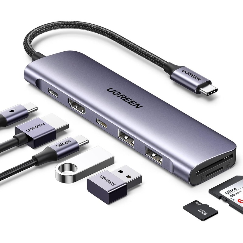 UGREEN HUB USB C 7 en 1 Adaptador a HDMI