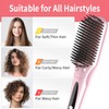 Ionic Hair Straightener & Curling Brush, Heated Flat Iron Brush,