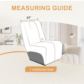 HDCAXKJ 100% Waterproof Reclining Sectional Couch Covers L Shape Recliner Sofa Cover Washable Quilted Soft Pet Dog Corner Recliner Sofa 1 Additional Seat Slipcovers (1 Additional Seat, Light Gray)