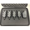 Hirisi 4 x Carp Fishing Bite Alarms with Receiver. Packed
