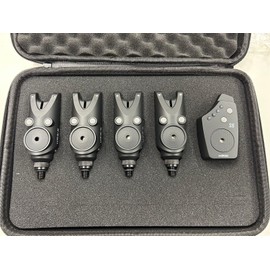 Hirisi 4 x Carp Fishing Bite Alarms with Receiver. Packed with features, compact alarms for Carp/Coarse Fishing …