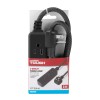 3 pack) Hyper Tough 3-Outlet Power Strip with 2' Braided
