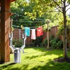 Retractable Telescoping Clothesline Prop - for Drying Rack and Hanging