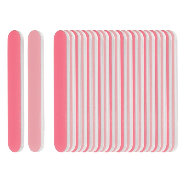 ForPro Professional Collection Mini Foam Board, Double-Sided Nail File, Pink,