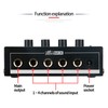 HSCLPM Headphone Amplifier with Audio Cable, HA400 4-Channel Metal Stereo