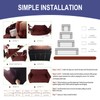 Jaotto Sofa Cover 3-Seater Elastic Stretch Spandex Sofa Throws Sofa