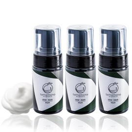 Tamamono Organic Men's Facial Cleansing Foam, Foam Type, Acne, Pores, Blackheads, Sensitive Skin, Hypoallergenic, 3.4 fl oz (100 ml) x 3 Piece Set