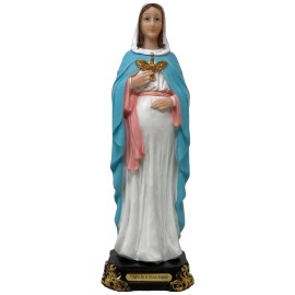 Virgen De La Dulce Espera 12" Religious Statue