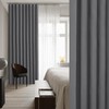 NICETOWN Blackout Curtain Valance for Small Windows, Accordion Style Short
