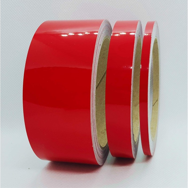 siviwonder Decorative Strips Red Reflective Reflective Sticker 15 mm Length