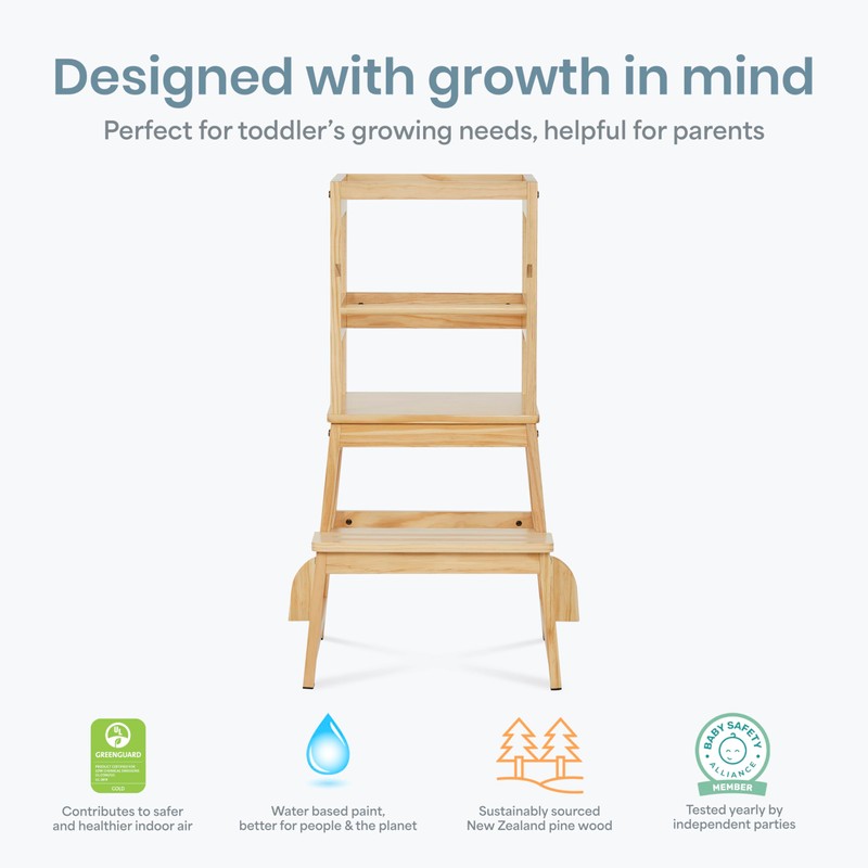 Dream On Me 2-in-1 Funtastic Tower and Step Stool, Toddler