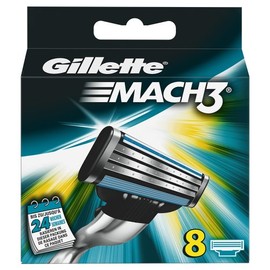 Gillette Mach3 Blades, 8 Pieces