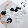 1 caja/15 juego de botones invisibles pequeños de plástico a