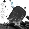 Hard Hearing Aid Case Shockproof Storage Bag with Mesh Pocket,