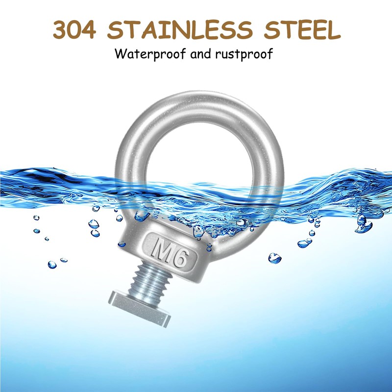24 Set Golfari Bullone a Occhiello in Acciaio Inox 304
