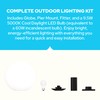 KastLite 14" Globe Pier Mount Outdoor Lighting with LED Lamp