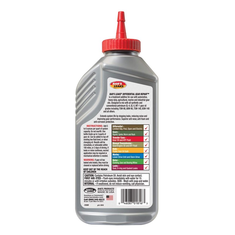 Bar's Leaks 1816 Differential Gear Repair, 16.9 oz, Case of