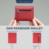 VON HEESEN® Wallets Men & Women, red, with coin pocket,