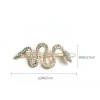 Nanysfashion 2 Broches Pasador Para Cabello Serpiente Cristal Austriaco