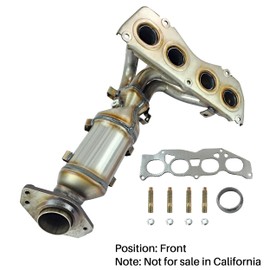 [Front]FortunaFlow Exhaust Manifold Catalytic Converter Compatible with Toyota Rav4 2009-2018,Scion TC 2011-2016 2.5L,Replace 16636,641409,17326(EPA Compliant+standard)