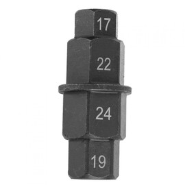 BOROCO Spindle Wrench, 17mm, 19mm, 22mm, 24mm, Motorcycle Wheel Spindle Disassembly Tool