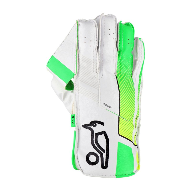 Kookaburra LC 4.0 Wicket Keeping Glove, Size Junior, Green/Yellow/White