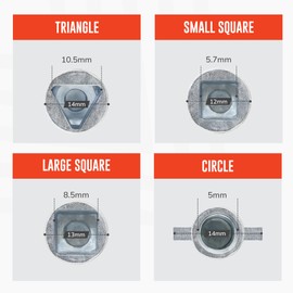 ZAVIA 4 Way Multifunction Utility Key | Silver Meter Box Key | Triangle, Square, Panel Key for Cupboard, Cabinet, Water, Gas, Electric & Plumbing Applications | 4 Way Service Utility Key