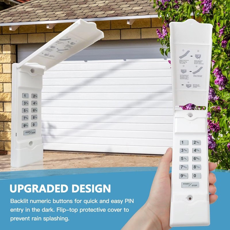 GRABOTE-Garage Stop Door Opener Remote Keypad for Linear (MDTK)