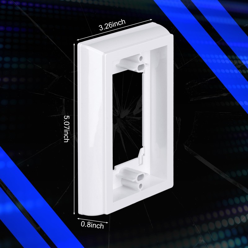 Kanayu 4/5" Single Gang Electrical Box Extender UL Listed, Receptacle