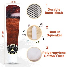 2-Pack Funny Dog Toys Cool Plush Squeaky Soft Dog Toys for Medium, Small and Large Dogs Interactive Squeaky Sound Cute Dog Puppy Birthday Gifts Cool Stuffed Dog Toys CA