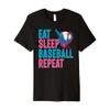 Eat Sleep Baseball Repeat Ice Cream Drip Baseball Pitcher Premium