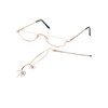 DBEFTLI Half Frame Reading Glasses - Half Moon Readers with