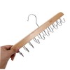 Outanaya 2pcs Space Saving Non Slip Wood Hanger for Closet