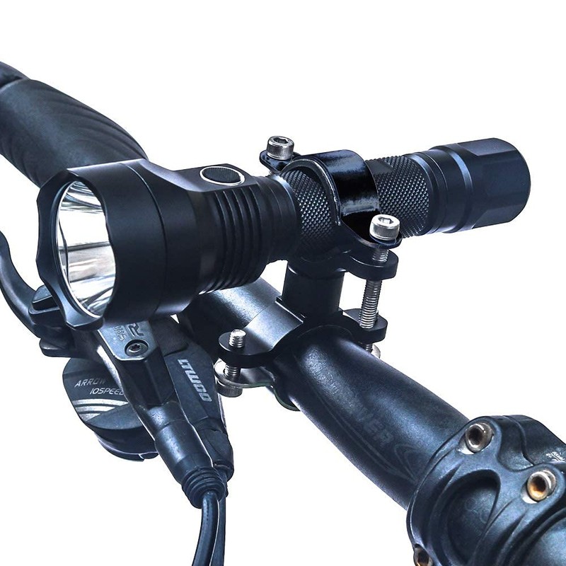 LIGHTFE Bicycle Light Holder Bracket Aluminum Alloy Material, Bike Light