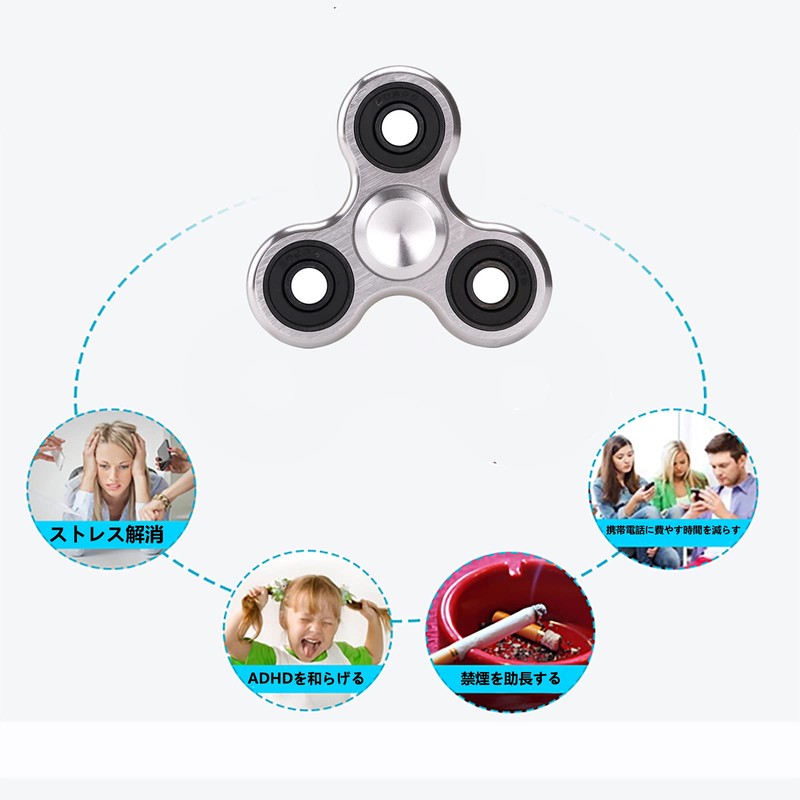 SHULLIN Spinner Aluminum Alloy Hand Spinner Stainless Steel Bearing Stress