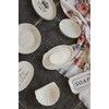 Clayre & Eef Tekst 6CE0801 Soap Dish White / Blue