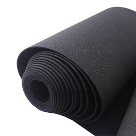 Banda elástica de punto de alta elasticidad, de 6 pulgadas de ancho, color negro, de alta elasticidad, 3 yardas de largo