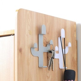 Decorative Cactus Wall Hook for Clothes, Keys & Coats Decorative Gray GD12347 100ea